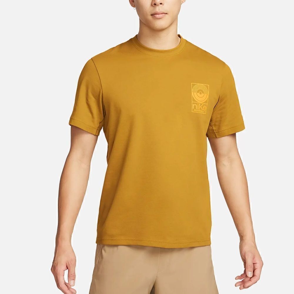 Nike Primary Studio '72 Dri-FIT Short-Sleeve Versatile Top Bronzine S NWT IN PKG